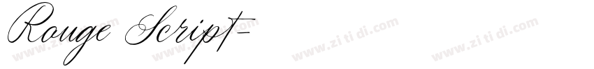 Rouge Script字体转换